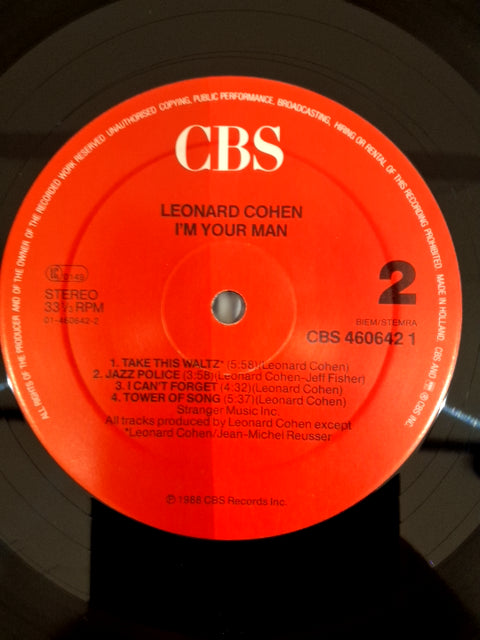 Lp Leonard Cohen - I'm your man